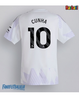Manchester United Matheus Cunha #10 Tricou Fotbal Replică 2025-26 Barbati Deplasare